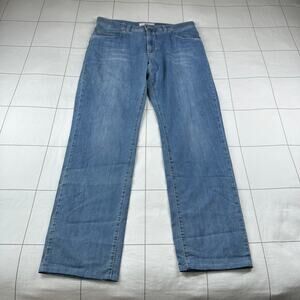 Brax Jeans Mens 34 Blue Light Cadiz Straight Leg Lightweight Stretch Casual